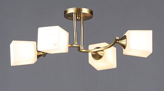 Люстра L605 x W390 x H195, мм, 4*40W (160W), COPPER (Латунь) Rilon 6397/4 COP