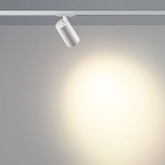 Светильник однофазный трехжильный трековый 6,5 см, 20W, 3000K, Novotech 359920, белый