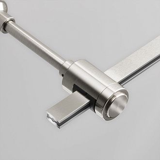 Комплектующие для трековой системы  TRA155CW-SL1-PT 2,9*2,9*-14,9 см, *Maytoni technical Accessories for tracks Flarity TRA155CW-SL1-PT, Платина