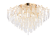 Люстра 720*500, 16*E27, 40W NewRgy Хрусталь (Эконом) 2047/8+8 FG, Золото