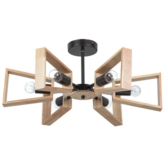 Потолочная люстра Arte Lamp Brussels A8030PL-6BK, диаметр 61 см, черный