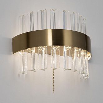  Бра хрустальное с выключателем Бронза CL337313 