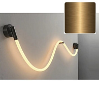 Светильник настенный DZN-12557 БРОНЗА D22/H1000/1/LED/10W/3000K в тканевой оплётке FLEXY 24-03
