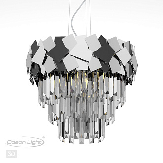 Подвесная люстра Odeon Light Stala 4811/6, диаметр 48 см, хром