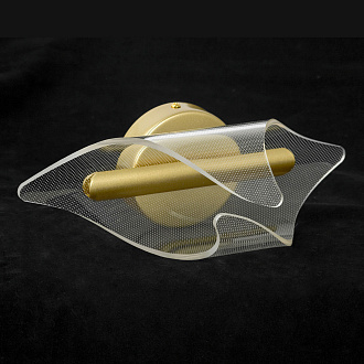 Бра настенное 10*30 см, 1*LED 4000K Lussole Bradford LSP-7295 матовое золото