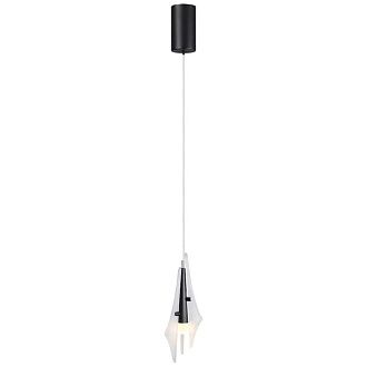 Подвес одиночный *12,5*26,6-238 см, 1*LED*6W, 3000K, Odeon Light Afalina 5442/6LA, черный