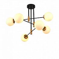 Потолочный светильник Kink Light 07605-6,20, диаметр 80 см, черный-бронза