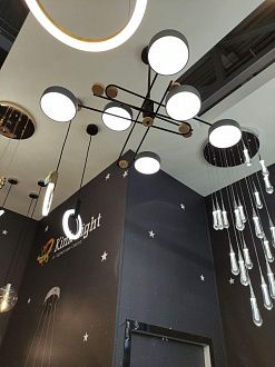 Люстра светодиодная Kink Light Рапис 07647-6,20(4000K) бронза