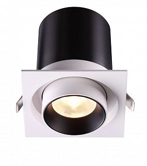 Встраиваемый светодиодный светильник Novotech Lanza 358082 черный