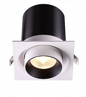 Встраиваемый LED светильник Novotech Lanza 358082 черный, вр 9,5 см