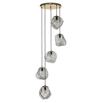 Подвесной светильник *58*90-195 см, 5*Е14*40W, Citilux Rocka CL247085, Бронза