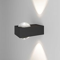 Уличный настенный светильник со светодиодами 4 см, 2W, 4000K, Elektrostandard Lenses 35191/W, черный