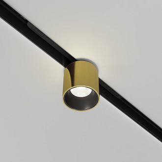 Светильник на шине 5,3*5,3*9,6 см, LED, 7W, 4000К, Maytoni Technical Alfa S TR132-2-7W4K-BS латунный