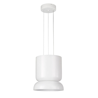 Светильник подвесной 27*30 см, 1 LED*10W, 4000 К, Divinare Opal 5247/33 SP-10, Белый