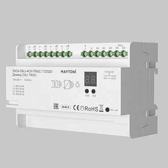 Диммер DALI DT6 четырёхканальный TRIAC 230В DIN 800Вт Maytoni 721020