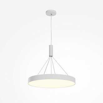 Накладной светильник 60*60*6 см, LED, 90W, 3000К, Maytoni Technical Zon C032CL-90W3K-RD-W белый