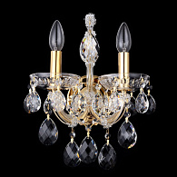 Бра 23*28 см, Crystal Lux ISABEL AP2 GOLD/TRANSPARENT Золотой/Прозрачный