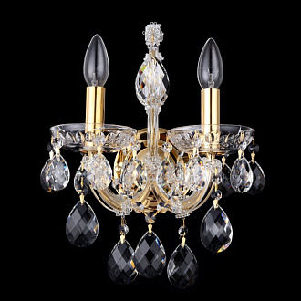 Бра 23*28 см, Crystal Lux ISABEL AP2 GOLD/TRANSPARENT Золотой/Прозрачный