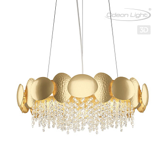 Люстра Odeon Light Ulla 4636/6, диаметр 60 см, золото
