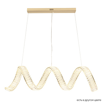 Светильник 120 см, 100W, 3000K, Crystal Lux MUSIKA SP100W LED L1200 GOLD, золото