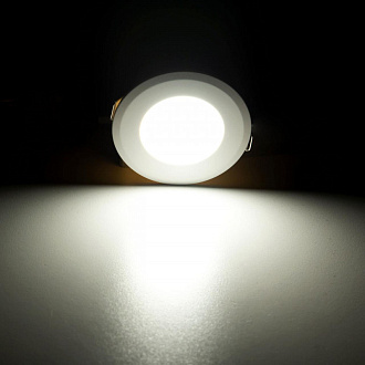 Встраиваемый светильник 7 см, 3W, 4000K Citilux Кинто CLD5103N белый