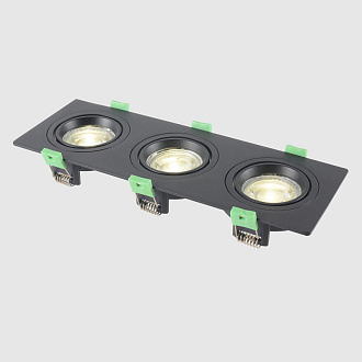Встраиваемый светильник 26 см, Crystal Lux CLT 002C3 BL V2, черный, вр 23,5*8 см