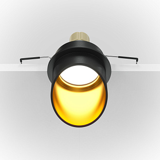 Светильник 7 см, Technical DL044-01-GU10-B, черный-золото