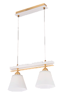 Люстра L420 x W170 x H220(1000), мм, 2*40W (80W), WHITE+GOLD(БЕЛЫЙ+ЗОЛОТО) Sfera Sveta 85595/2P WHITE+GOLD