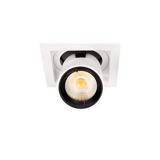 Встраиваемый светильник 9*9*9 см, 1*LED*7W 4000K LOFT IT Apex 10327/B White белый, вр 5,5 см