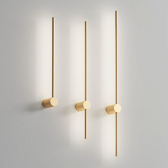 Бра 100 см, 12W, 3000K, Denkirs DK5014-SG, золото