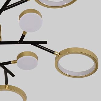 Потолочный светильник 88 см, 140W, 3500-6500K, F-Promo Hybrid 4686-13C, золото