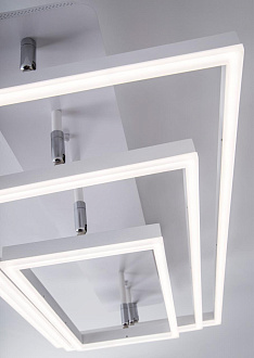 Светильник 80*40*20 см, LED 220W, 3000 / 6000K, Белый LED4U L11001-3CL WH