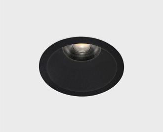 Встраиваемый светильник 8 см, 12W, 3000K, Italline IT06-6025 black 3000K, черный