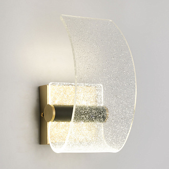 Бра настенное 10*22-22 см, 1*LED, 3W, 4000K, Lussole Calvert LSP-7371, матовое золото