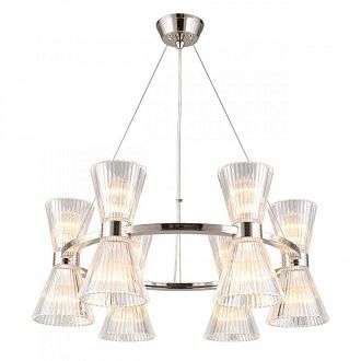 Подвесная люстра 65*70-160 см, 12*E14, 40W, Aployt Elinor APL.801.13.12, хром