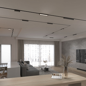 Slim Magnetic Трековый светильник 12W 4200K Alter (чёрный) 85049/01 Elektrostandard