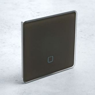 Радиовыключатель сенсорный HiTE PRO SN-R1 (Темно-коричневый, закругленные углы) HPSW-SNR1-D/B