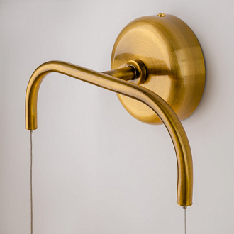 Светильник 25 см, 8W, 3000K, Maytoni Cabaret MOD170WL-L8BS3K1, латунь