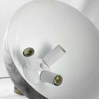Подвесной светильник Lussole Lgo GRLSP-0179, диаметр 30 см, белый-серый