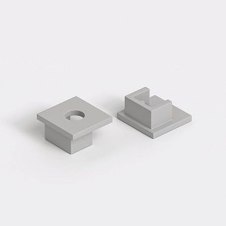 Заглушки для встраиваемого гибкого алюминиевого профиля под ГКЛ 9,5 мм (2 шт.) ZLL-2-ALP024