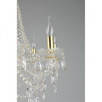 Подвесная люстра 63*80-120 см, 8*E14, 40W, Aployt Koletta APL.755.13.08, золотой