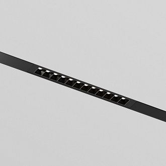 Трековый однофазный светильник 22 см, 9W, 4000K, Denkirs Simple Grill DK8201-BK, черный