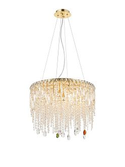 Люстра Ø500 x H350 (1000), мм, 11*40W (440W), H GOLD (Золото) NewRgy E62-ф500*H310 H GOLD