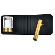 Настенный светильник 30 см, 10W, 4000K, Indigo Rilievo 14032/2W Black V000202L, черный