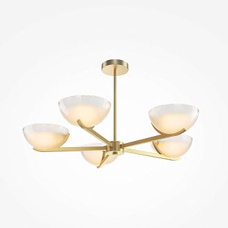 Подвесной светильник *80*45-107 см, 5*E14*40W, Maytoni Regal MOD537PL-05MG, Матовое Золото