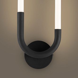 Бра 30*14*-6,7 см, *LED*10W, Freya Магнит / Magnet FR6106WL-L10B, Черный