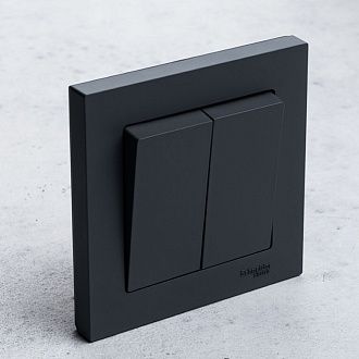 Радиовыключатель клавишный HiTE PRO BASE-2 (Черный, без рамки) HPSW-BASE2-BL