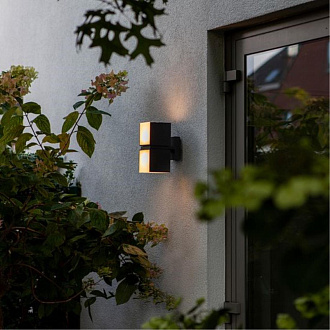 Настенный светильник 15*10*21 см, 2*LED*12W 4000K Arte Lamp Belgrade A5193AL-2BK черный