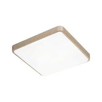 Cветильник 39*6 см, LED 48W, 3000-4200-6300 К, IP43, белый/бежевый под дерево, пластик Sonex Merto, 7608/DL