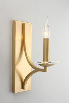 Бра 20*10*32 см, 1*E14, 40W, Aployt Wikta APL.805.01.01, латунный